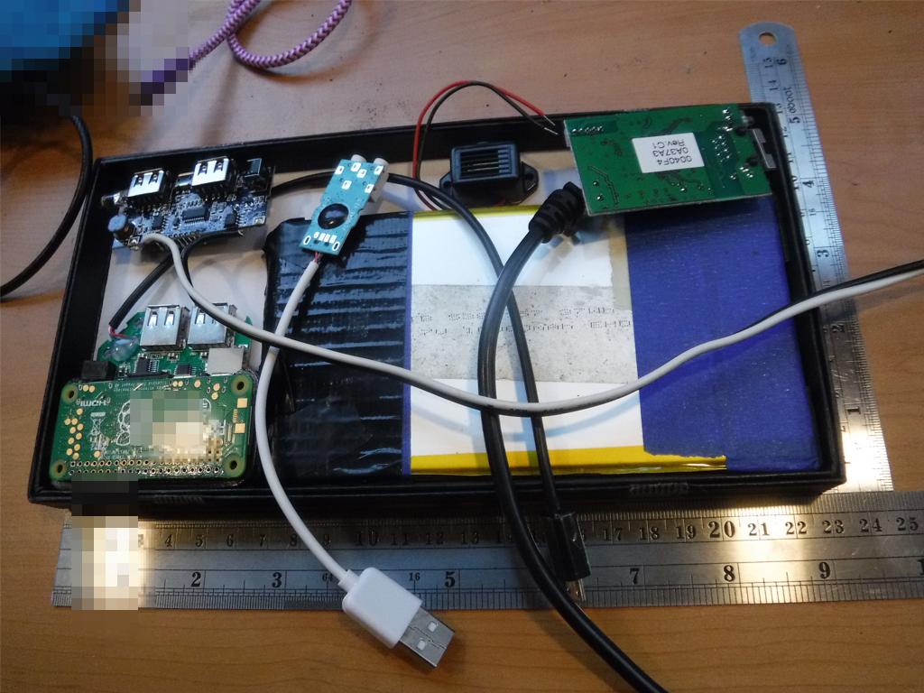 One possible DarkPi case layout.